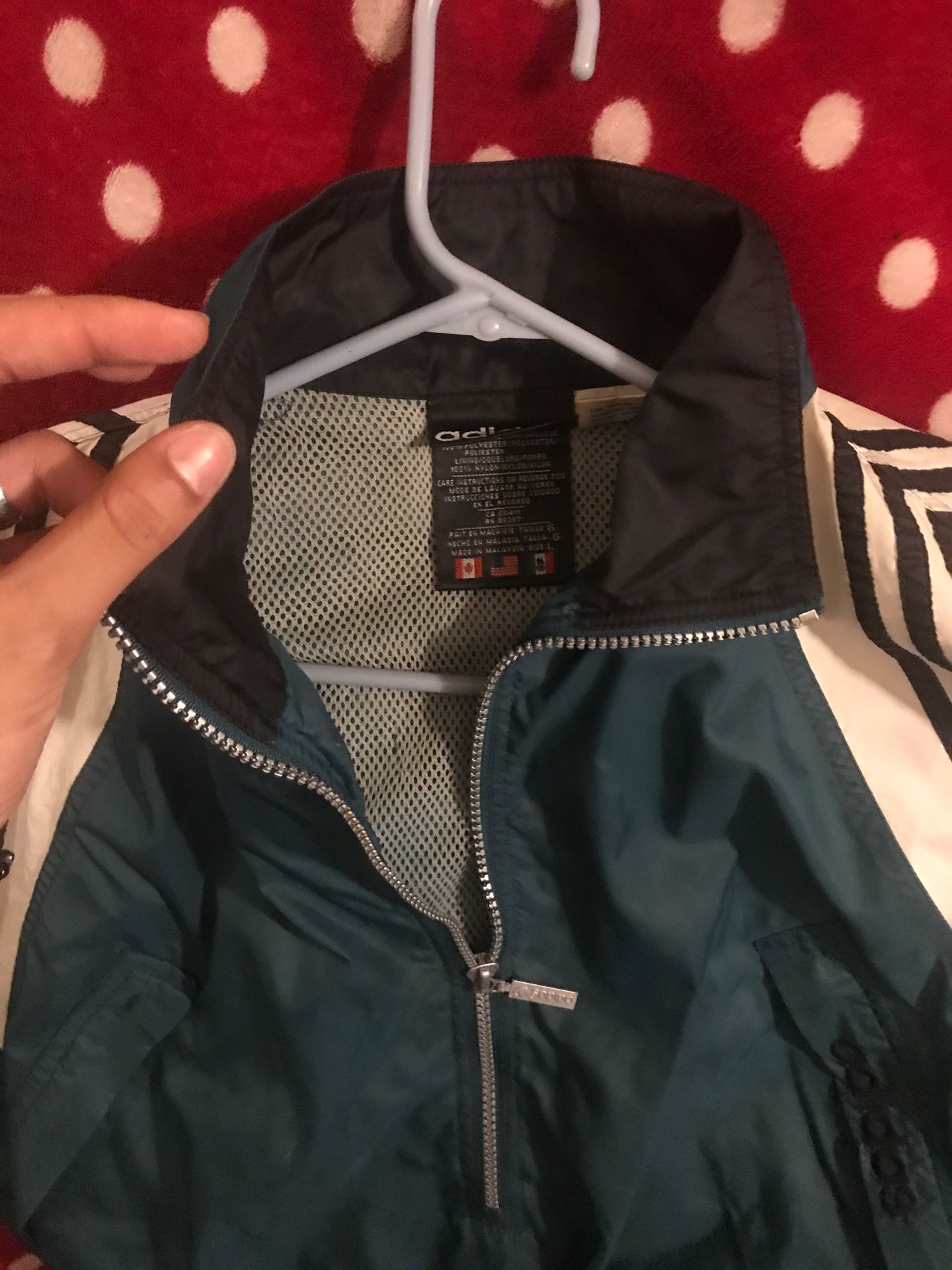 Adidas cropped windbreaker