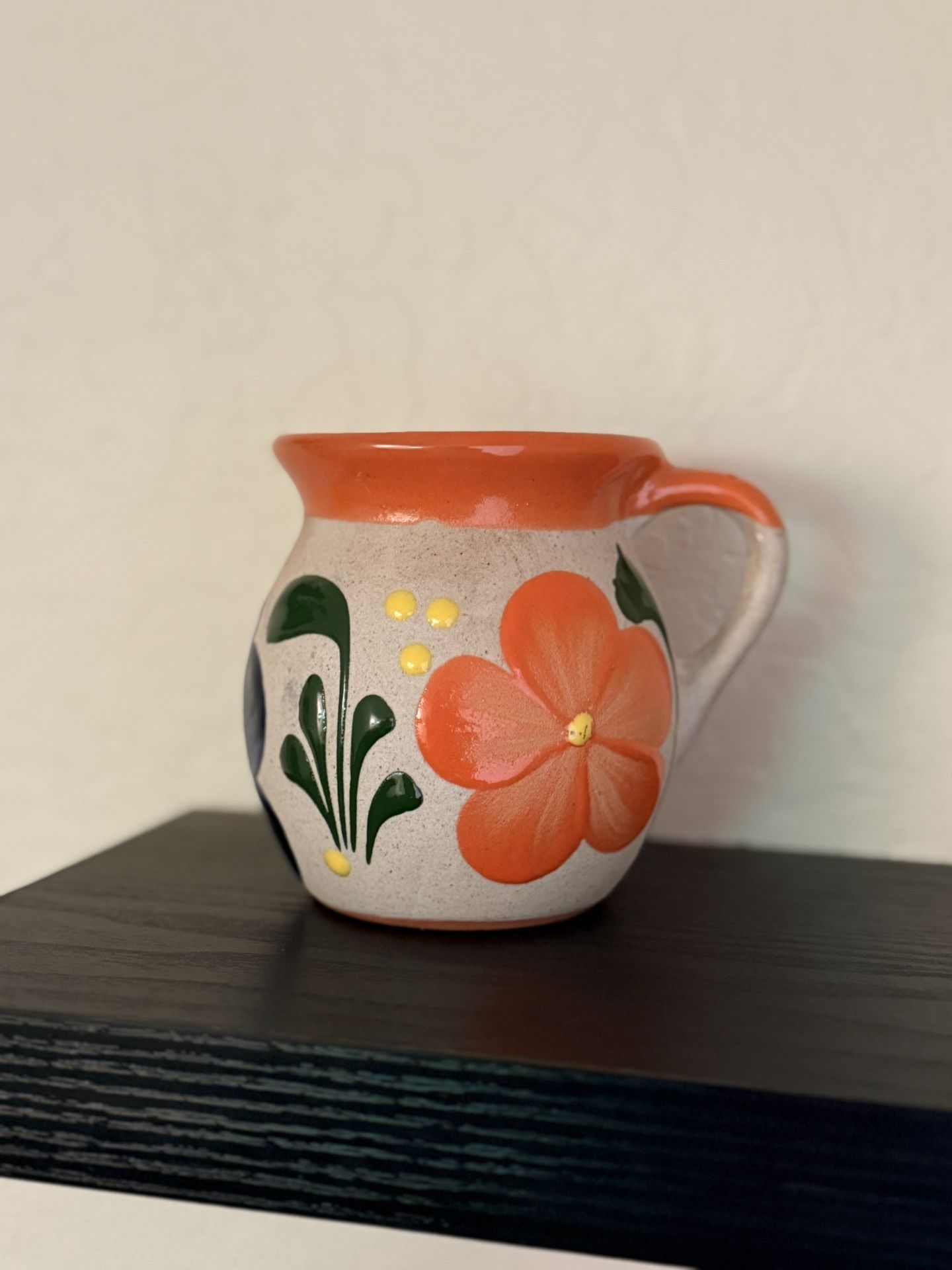 Mexican Folk Art Coffee Mug (Orange)