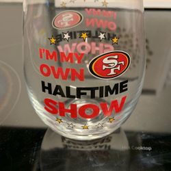 San Francisco 49ers Glass Cup