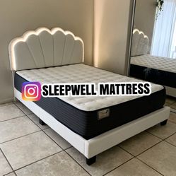 New Queen Bed Frame With Mattress 