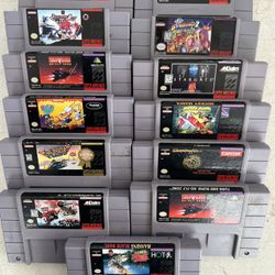 Super Nintendo Game Lot 