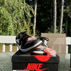 Bleached Coral white Jordan 1 Lows OG Box