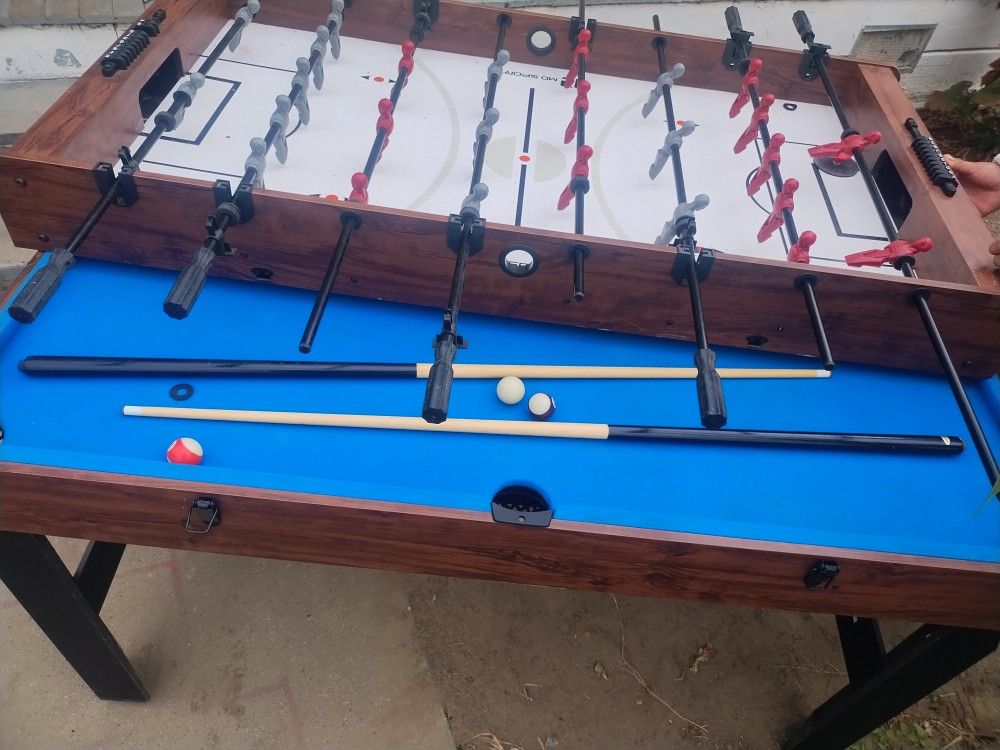 Mesa Futbolitos Y Billar 2 en 1