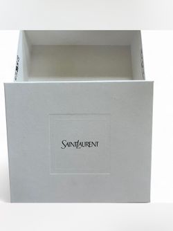 Yves Saint Laurent white box  luxury packaging, designer box, elegant box, premium box, cosmetic packaging, brand box, display box, high-end packaging
