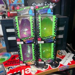 Needoh Galactic Glow Dream Drop Squishy (LOT OF 4) PURPLE, GREEN