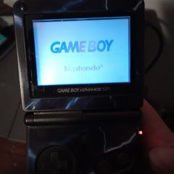 Gameboy Advanced SP with Mario Pinball Land, Intec Controller And Original Gameboy, Wall And Car Charger For SP