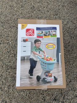 New in box Step 2 Little Helper’s blue or pink Shopping Cart with basket doll seat