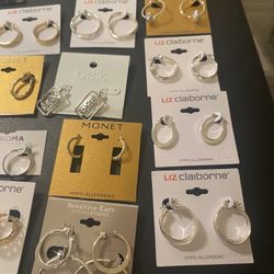 19 Pairs Of Hooped Earrings