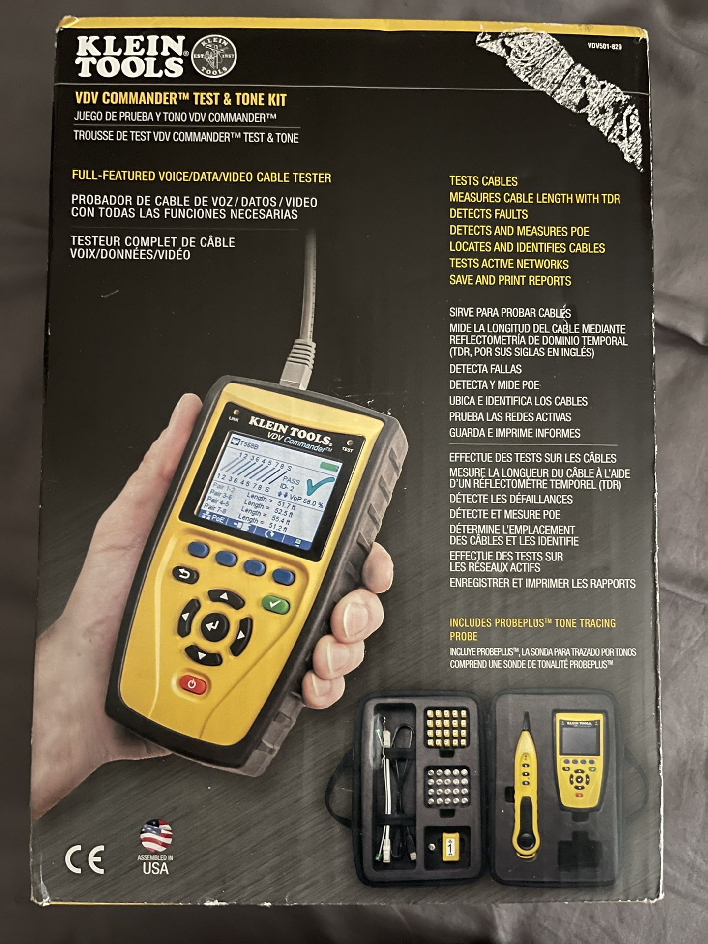Klein VDV501829 VDV Commander Test & Tone Kit for Sale in Houston, TX