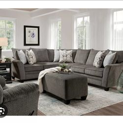Brand New !! Sectional With Ottoman 