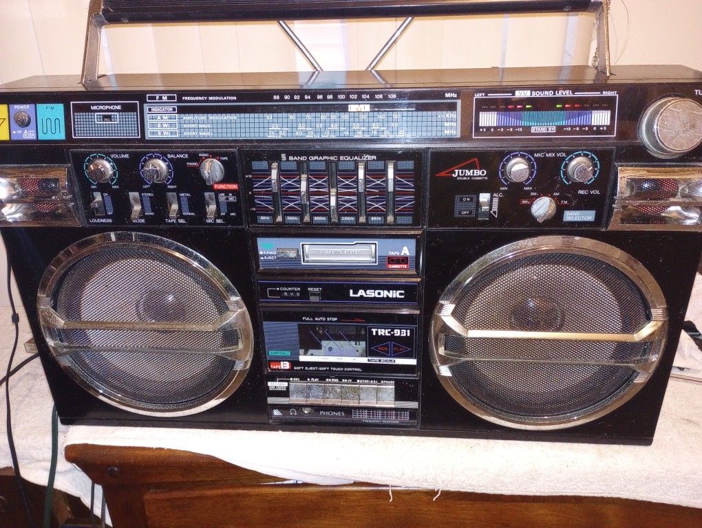 Lasonic Trc-931 Rare First Edition!! Vintage Boom Box 