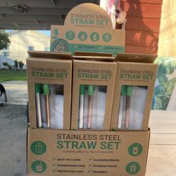 Stainless Steel Straw Set