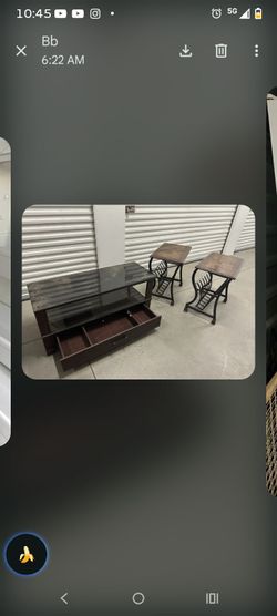 TV STAND AND 2 END TABLES!
