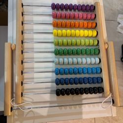 Melissa & Doug Abacus - Classic Wooden Educational Counting Toy With 100 Beads - SEE MY OTHER ITEMS