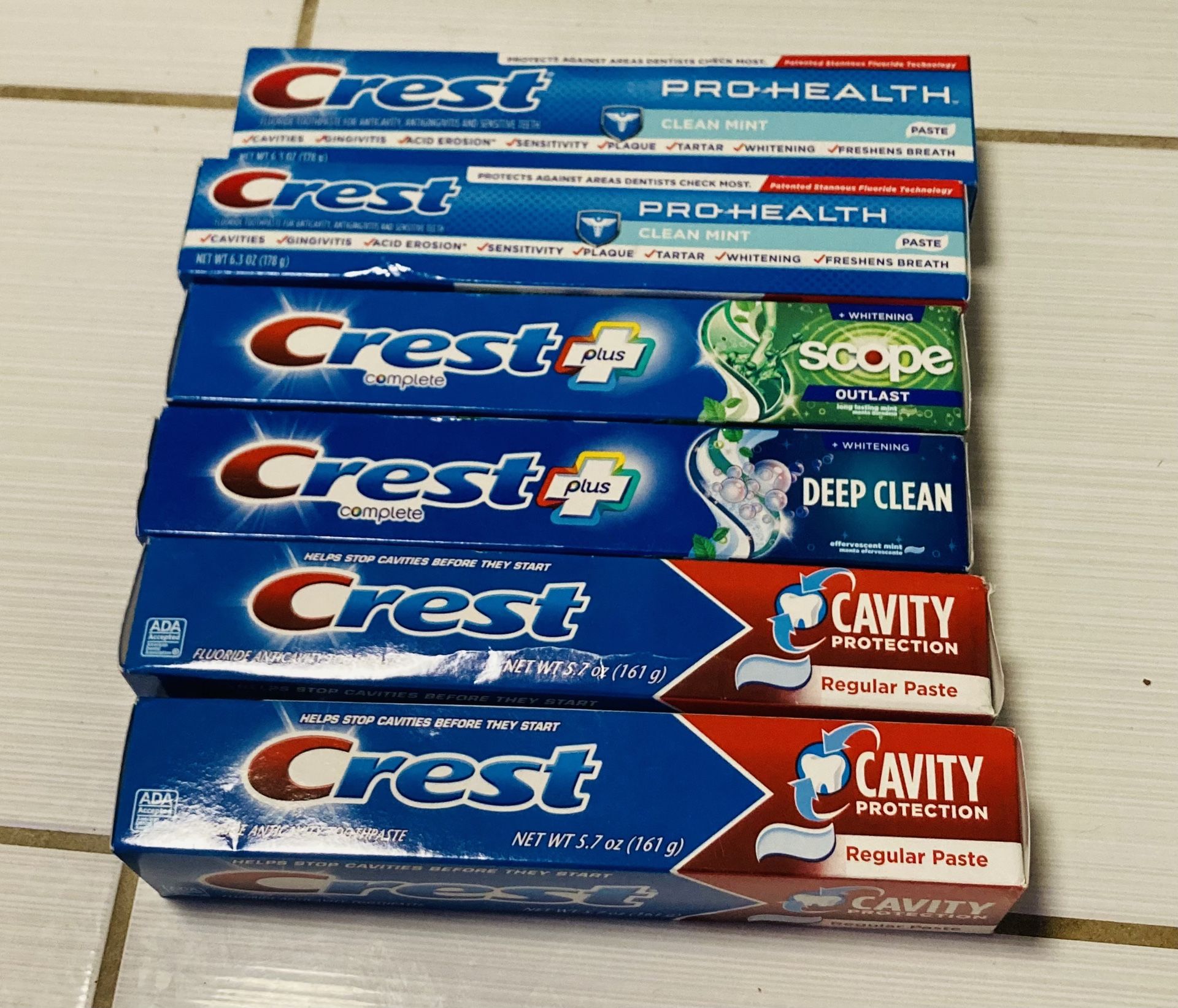 Lot Of CREST Toothpaste 