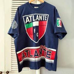 Vintage 90’s Atletica Atlante Potros FC Mexican Football Soccer World Cup T-shirt