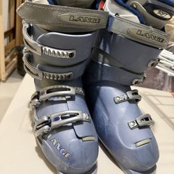 Ski Boots Lange Women Size 8,5 With Bag