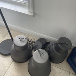 Tres Lamparas  Grandes de Techo Y Una  de Piso 