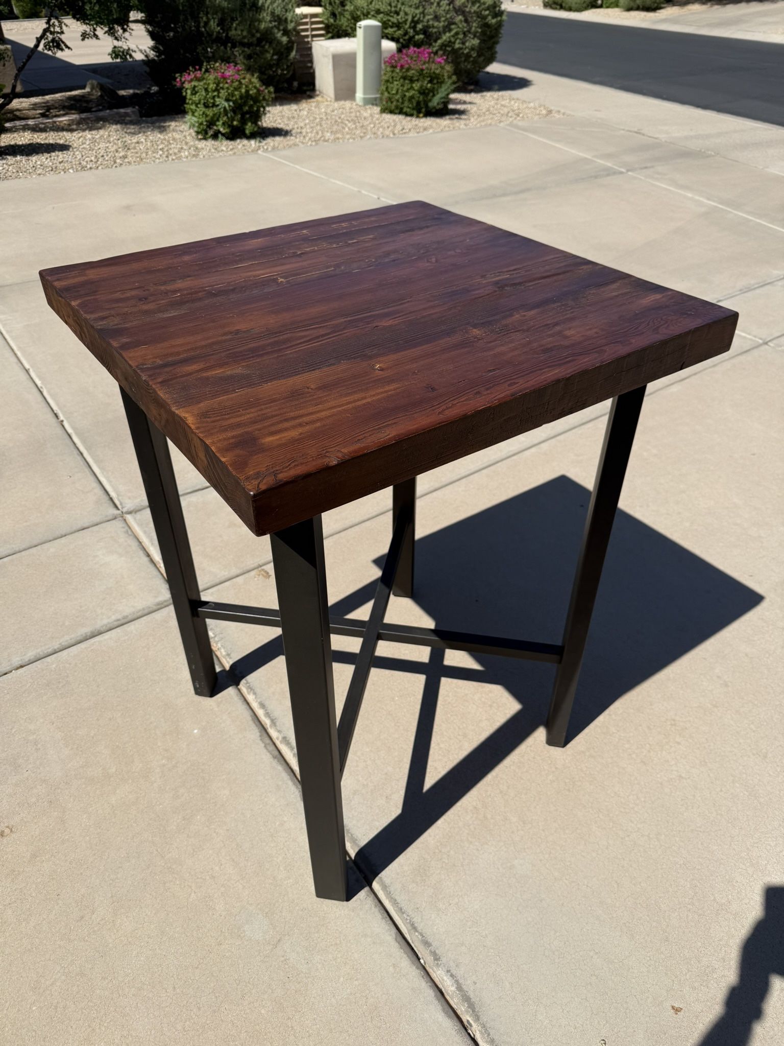 32” Rustic Pottery Barn Table and Chairs