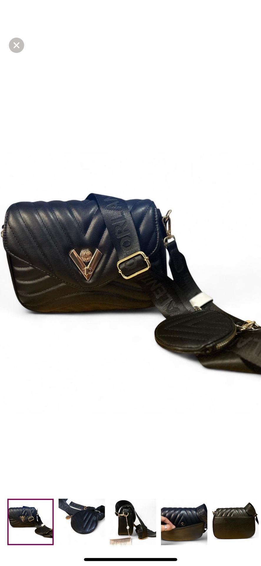 Valentino Orlandi Black Crossbody