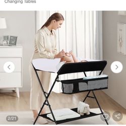 Baby Storage Folding Diaper Changing Table