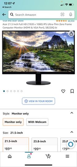 Acer SB220Qbi AMD Freesync HDMI Béveless Up To 8 Monitors