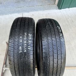 2 TIRES 245/70R17 GREAT TREAD MICHELIN LTX M/S RETAILS $463 SELLING ONLY $200 FOR THE PAIR