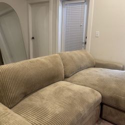 Pretty Light Brown Couch - Soft - Comfy - Same Day Delivery - Colors Available