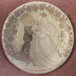 Precious Moments Wedding 8 Count Plates New