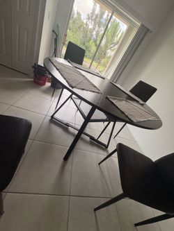 Black Dining Table for 4 people