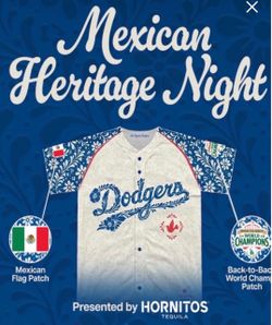 Dodgers Mexican heritage jersey