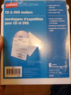 Staples DVD Cd Mailer Envelopes