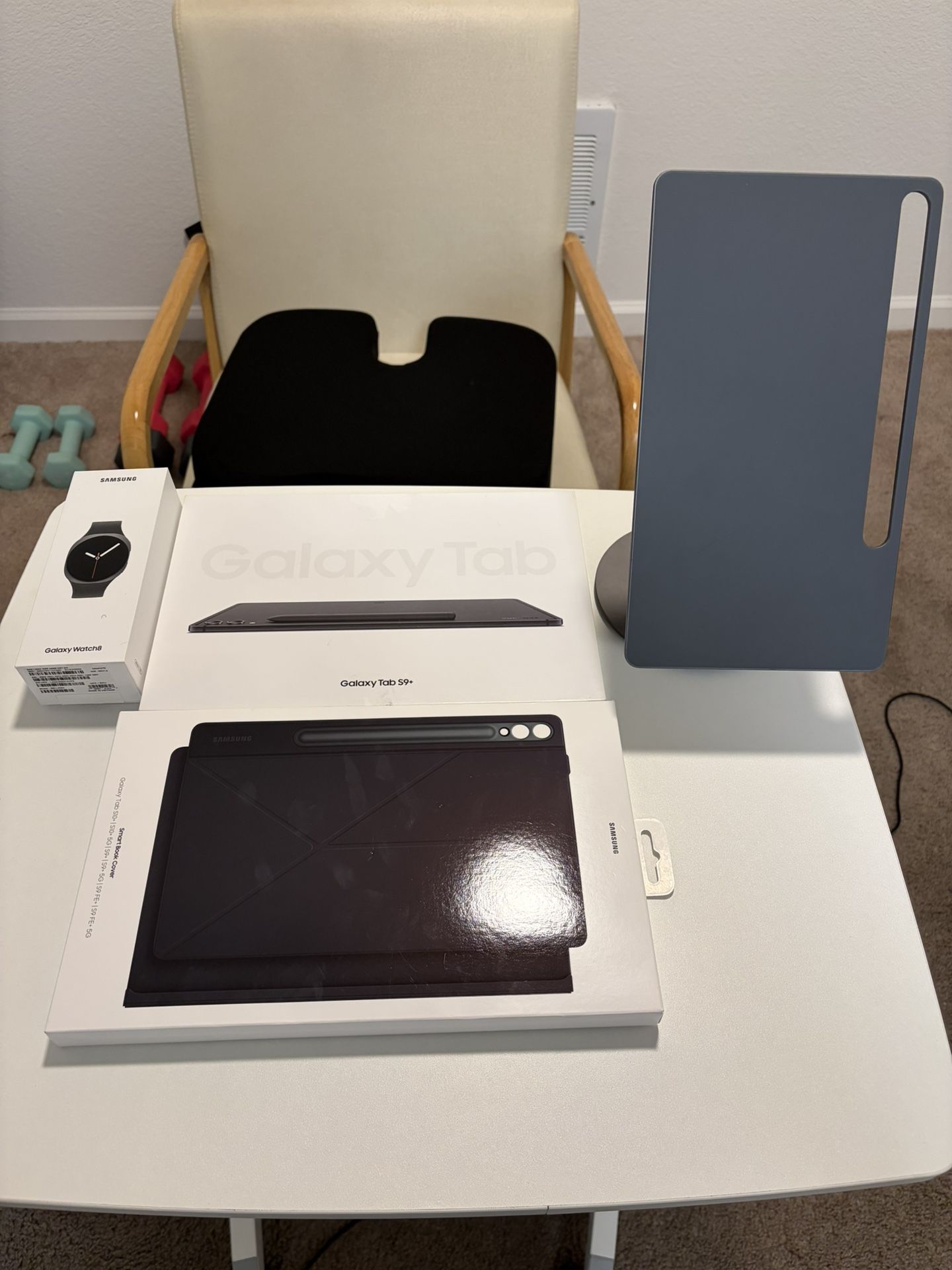 Samsung Galaxy Tab S9 Plus With Galaxy Watch 8 And Accessories 