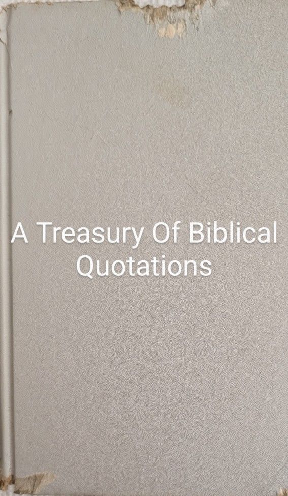 Treasury Of Biblical Quotations Berrey In 1948, Pages 264. Hardcover Newly Adopted Dog Bit It, Frustrated Because I Went To Work. Fortunately The Pag
