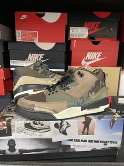 Jordan 3 Patchwork Camo Size 8.5M