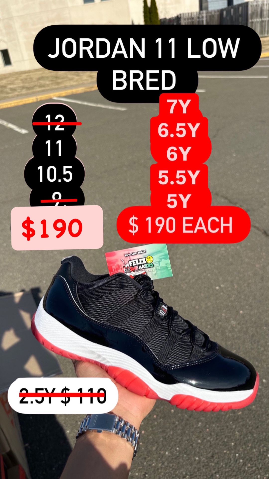 Jordan 11 Retro Low Bred 11