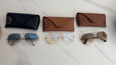 Ray-Ban Aviator Sunglasses (Authentic w/ Leather Case)