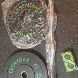 Curl Bar And Weights 