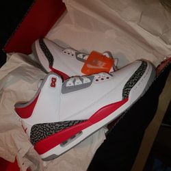 Jordan 3 Fire Red Sz 12