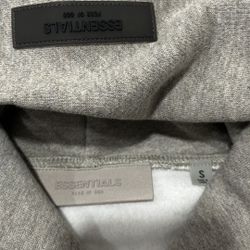 Essentials Fear of God Dark Oatmeal Hoodie – Size Small