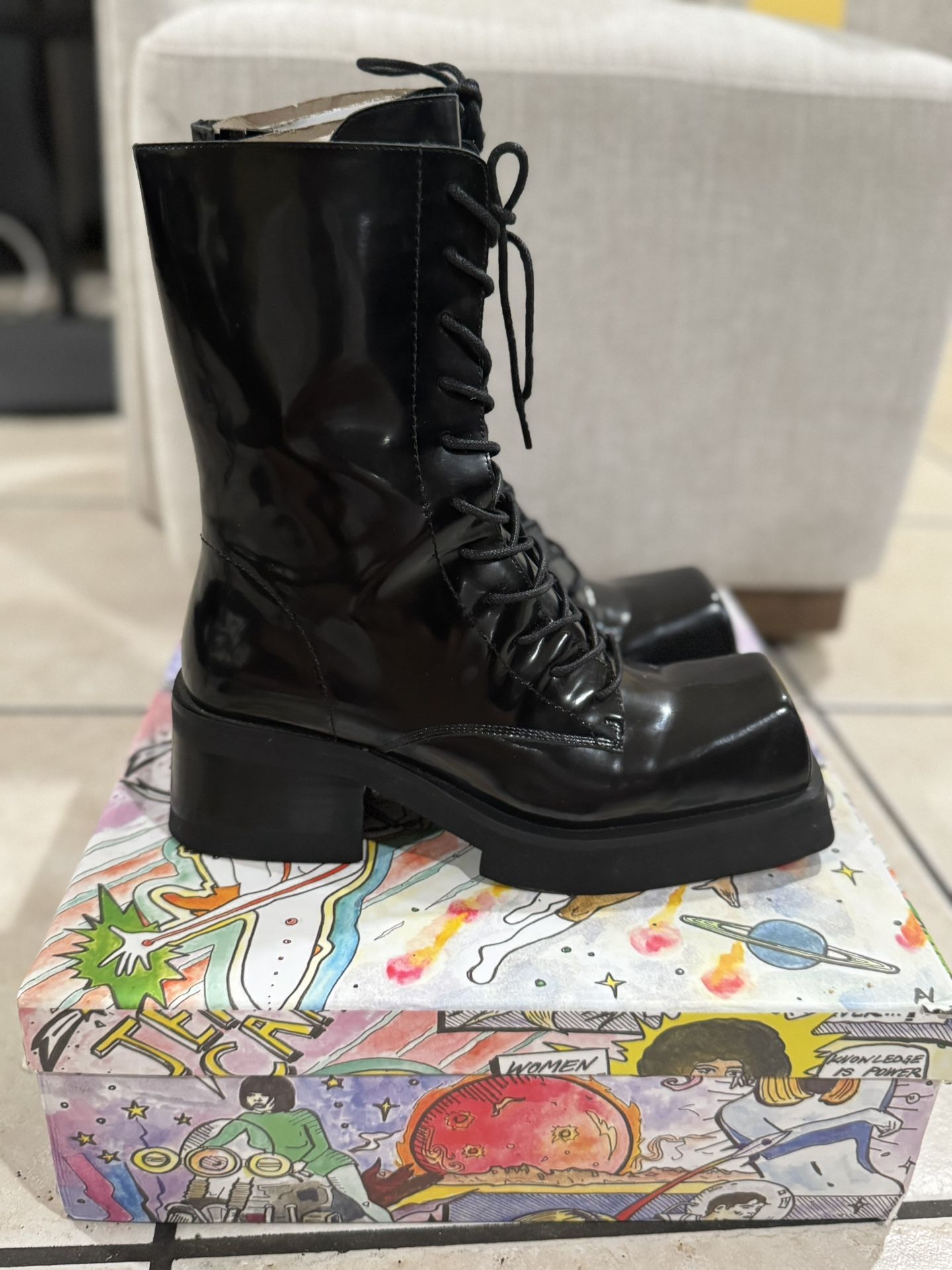 Jeffrey Campbell Academix Combat Boot (Women) - Main Image