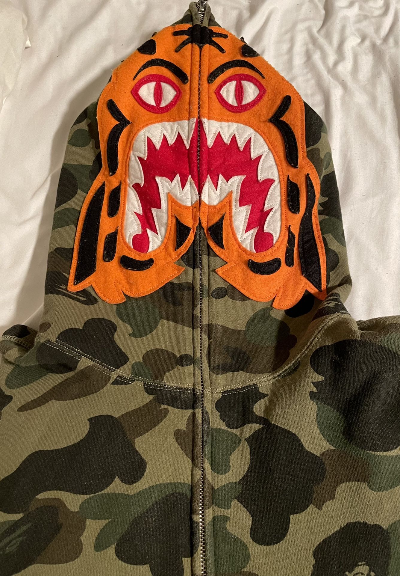 Bape Tiger Full Zip 1st Green Camo Hoodie XL for Sale in Edmonds, WA -  OfferUp