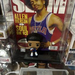Allen Iverson Funko Pop with magazine cover