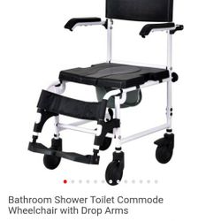 Bathroom Shower Toilet Commode Wheelchair