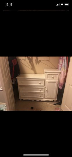 White basset dresser