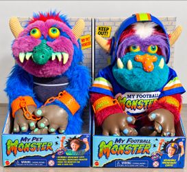 2026 My Pet Monster Mini Plush Lot of 2 Football Monster TLS New w/ Boxes