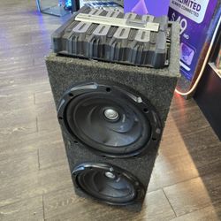 Car Audio "12" Subwoofers And 800watt Amp