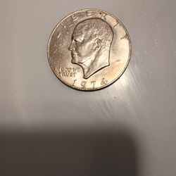 1974 Silver Dollar Coin