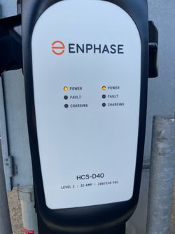 Enphase HCS-D40 Dual EV car charger with Enphase ProMountDuo pedestal