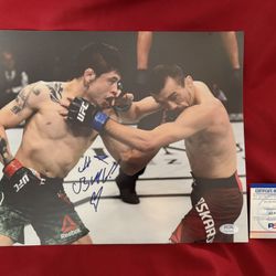 Brandon Moreno Autographed Signed 11x14 Photo UFC Champion Assassin Baby